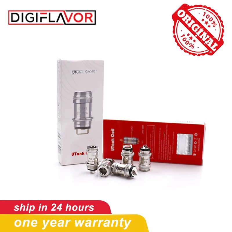 

Digiflavor Utank vape Coil 0.5ohm vape MTL atomizer coil fit Utank Ubox electronic cigarette box mod kit