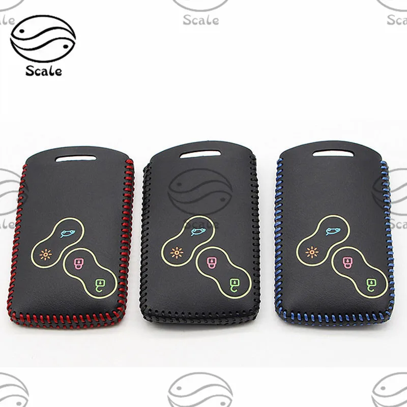 Кожаный чехол для ключей KUNBABY телефона Renault Duster Megane 2 3 Captur Kadjar Clio Accessories|key case for car|car