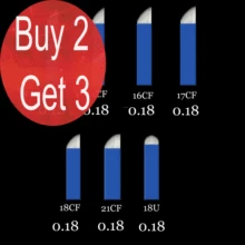 50P 9 12 14 16 18 21 Pin u-образные иглы для татуажа, Перманентный макияж, лезвие для вышивания бровей, для 3D микроблейдинга, ручная ручка для татуировки