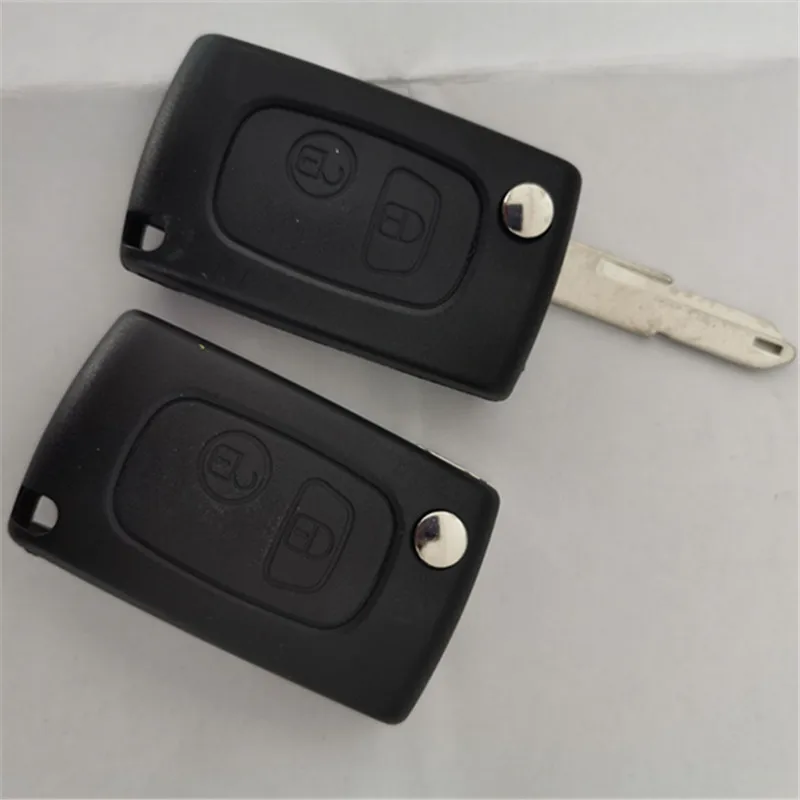 DAKATU 2 кнопки изменение флип дистанционный ключ корпус ключа для Peugeot 107 207 307 407 607 1007 для Citroen C1 C2 C3 оболочки NE73/VA2