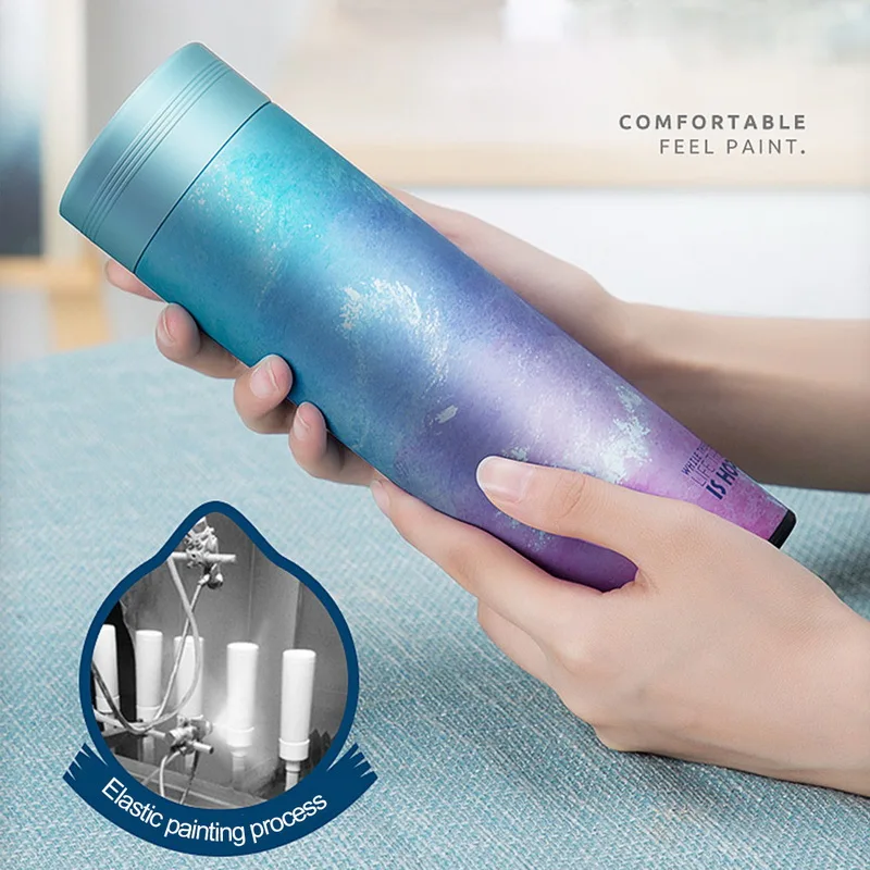 Insulated Mug thermo bottle 500ml 304 Stainless Steel Vacuum Flask With Infuser Tea Thermocup Travel Coffee | Дом и сад