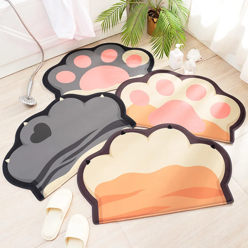 Home Carpet Flannel Cartoon Door Mat Bedroom Household Bathroom Non-Slip | Дом и сад