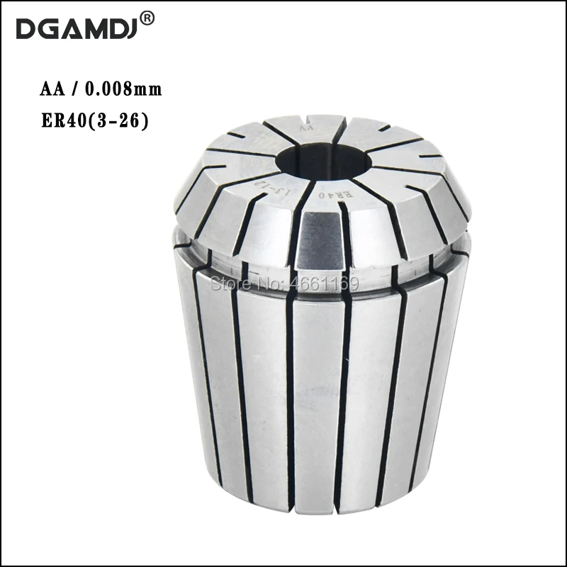 

ER40 3-26 1/2 1/4 1/8 mm Spring Collet Chuck CNC Engraving Machine Spindle Tool Holder Milling Cutter Fixture Accuracy 0.008mm