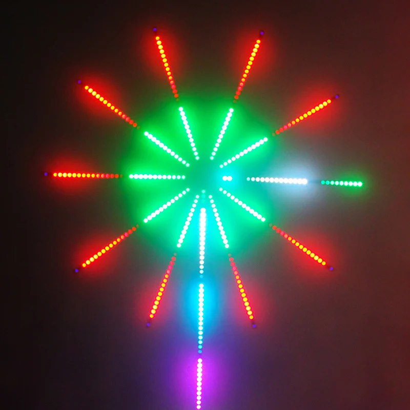 Fireworks LED Strip Light RGB Festoon Fairy Music Control Meteor Lamp Dreamcolor Wedding Christmas Room Decor Tape | Лампы и освещение
