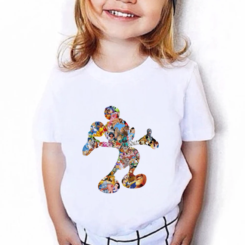 Disney Mickey Mouse Trend Children S T Shirt 21 Summer Korean Fashion Anime Boy Short Sleeve Aesthetic Clothing Hipster Edgy T Shirts Aliexpress