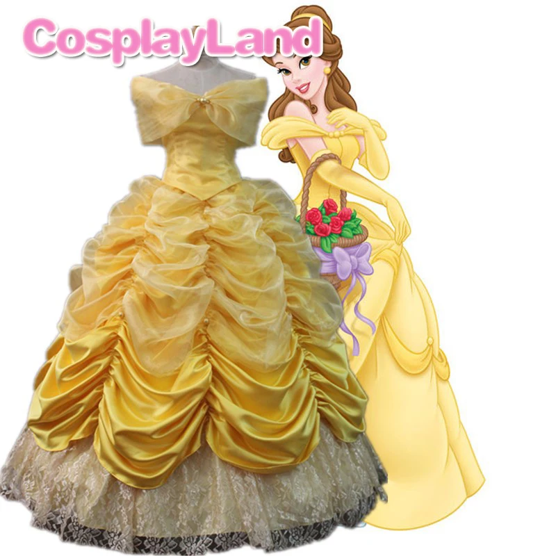 Jaune,3Ans/100 Hamanasu Costume de Princesse Belle Robe Déguisement pour Filles 