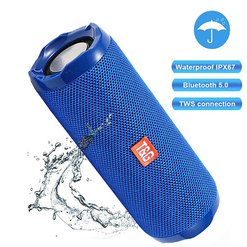 TG191 Portable Bluetooth Speakers Subwoofer Speakers Computer IPX67 Waterproof Outdoor-Sports Bluetooth 5.0 Column Music Play