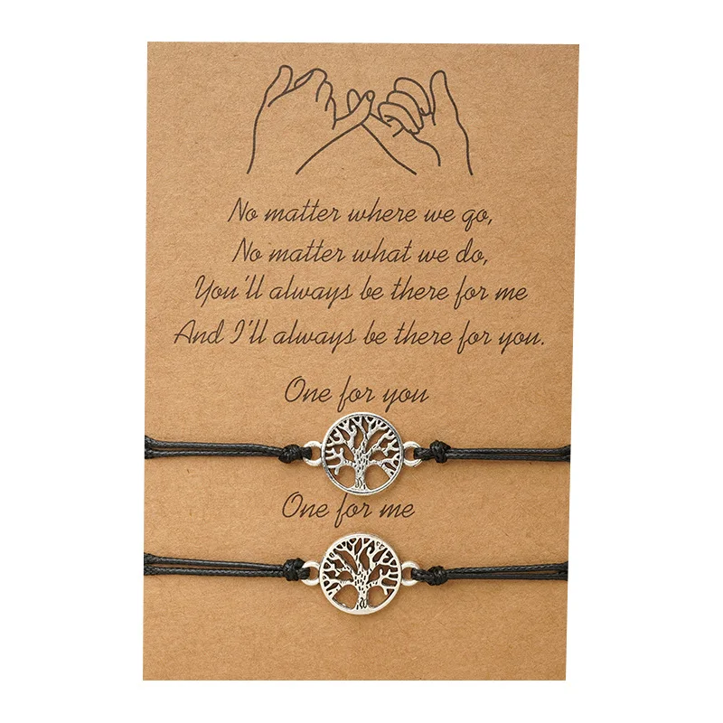 Bracelet Jewelry Boho DIY Charm 2pcs/set Volcanic Stone For Friendship Couples Women Man