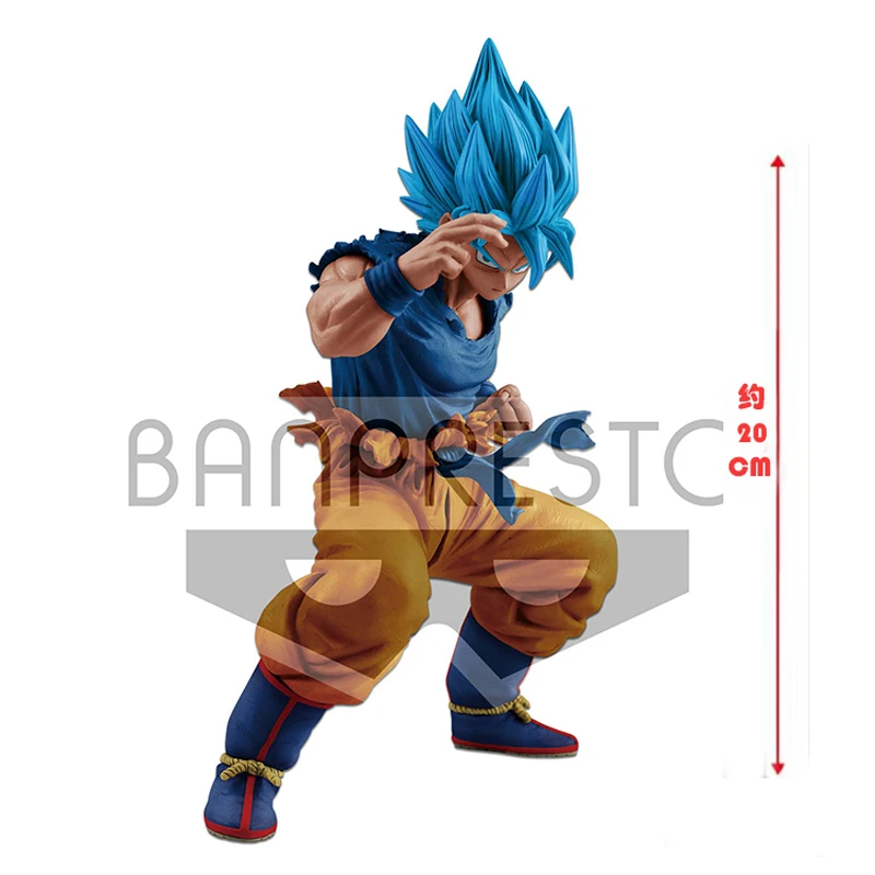 BANDAI Dragon Ball Super Broly Blue Goku 20th anniversary фигурка японского аниме Коллекционная Фигурка модель