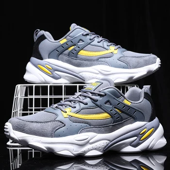 

Spring Men Casual Shoes Fashion Mesh Light Breathable Sport Daddy Shoes Chaussure Homme Man Sneakers Outdoor Footwears 39-44
