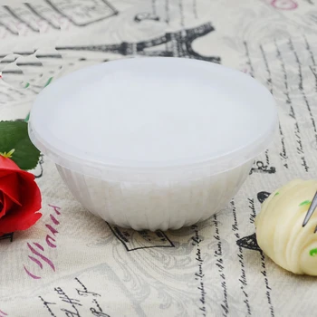

50pcs Disposable plastic transparent soup bowl with lid Porridge soup container。