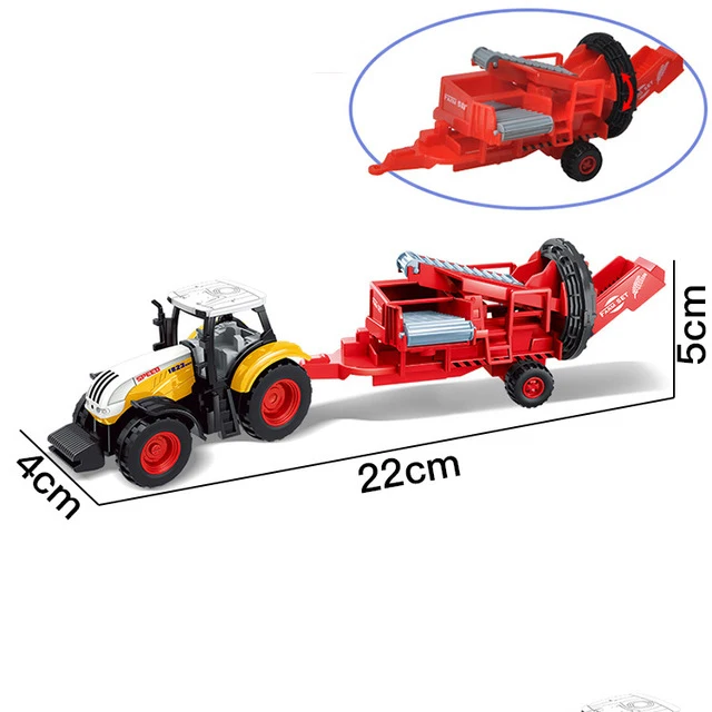 Хит, сплав, сельскохозяйственный трактор, модель, детские игрушки, фермерский комбайн, сельскохозяйственный автомобиль, имитационная модель, подарки для детей - Цвет: 12
