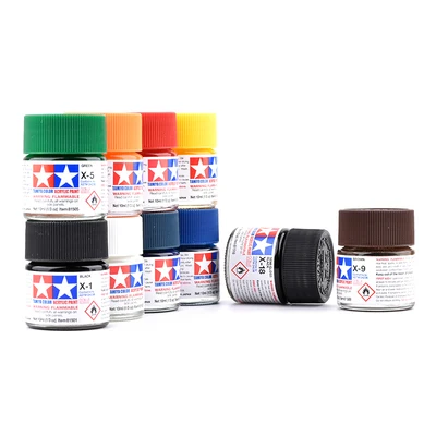 10ml Tamiya Water-Soluble Acrylic Paint  X1-X23 Gross Colors Painting For Assembly Model Gundam Model Building Painting Tool DIY 2