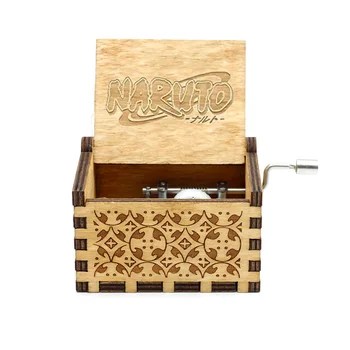 

Dragon Ball GT Wooden Hand Crank Music Box Naruto You Are Our Sunshine LOVE DAD LOV MOM Halloween Birthday Christmas Gift