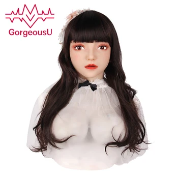 

GorgeousU Female Silicone Mask Artifical Emily Masquerade Drag Queen Cosplay Shamale Transvestite Halloween Crossdresser