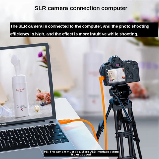 마이크로 USB 디지털 카메라 데이터 케이블로 카메라와 컴퓨터를 연결하여 사진과 영상을 빠르고 간편하게 전송하세요.