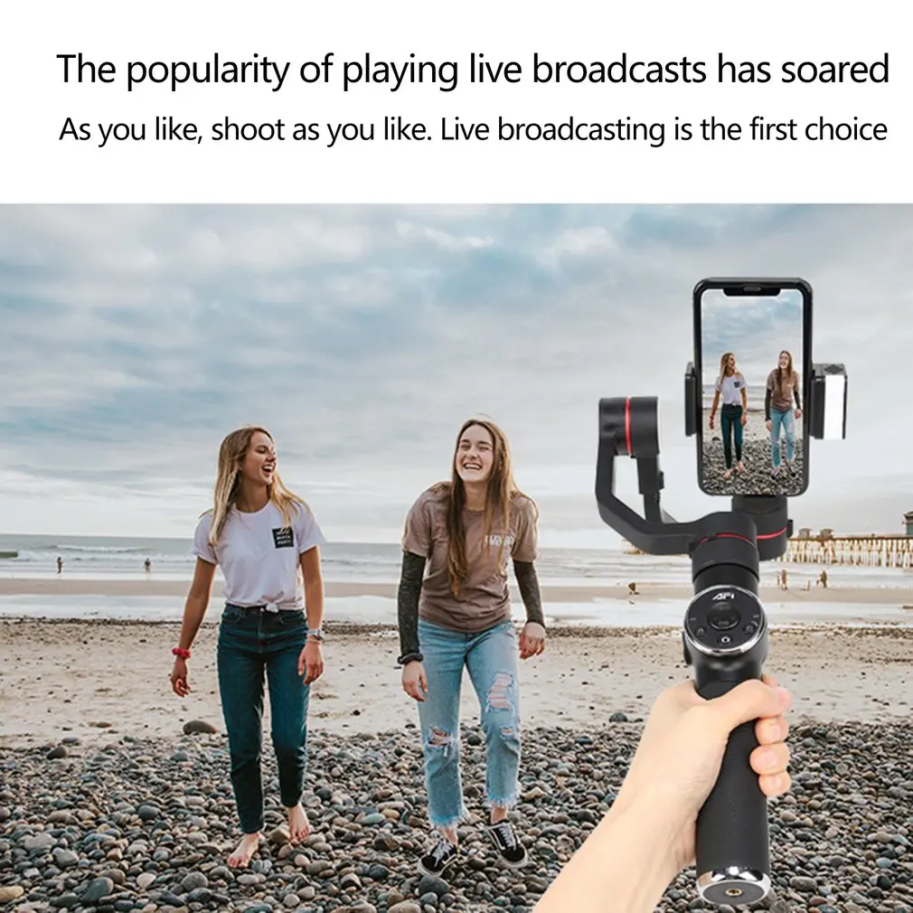  Zomei V5 New 3-Axis Handheld Gimbal Stabilizer Selfie Sticks for SmartPhone for iPhone X 8 Plus 7 6