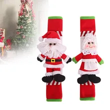 2 шт. домашняя декоративная ручка холодильника крышка универсальный Рождественский Санта-Клаус практичная Защитная печь волшебная палка микроволновая печь