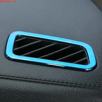 

BJMYCYY For KIA Sportage R 2018 2019 Stainless steel decorative frame air conditioner outlet of automobile dashboard panel