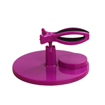

Nail Polish Holder Nail Design Base Studio Tool with Gel Holders and Multi Angle Rest(Purple)