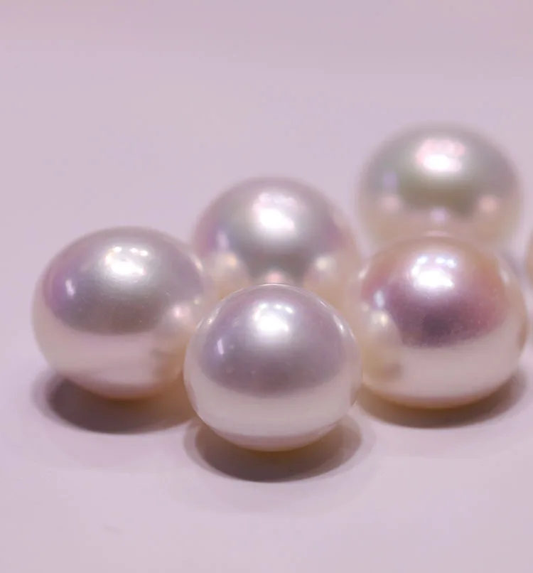 MADALENA SARARA Genuine Pearl AAAA Freshwater Round Natural Color Flawless High Brightness Luxury loose Bead/Pair | Украшения и