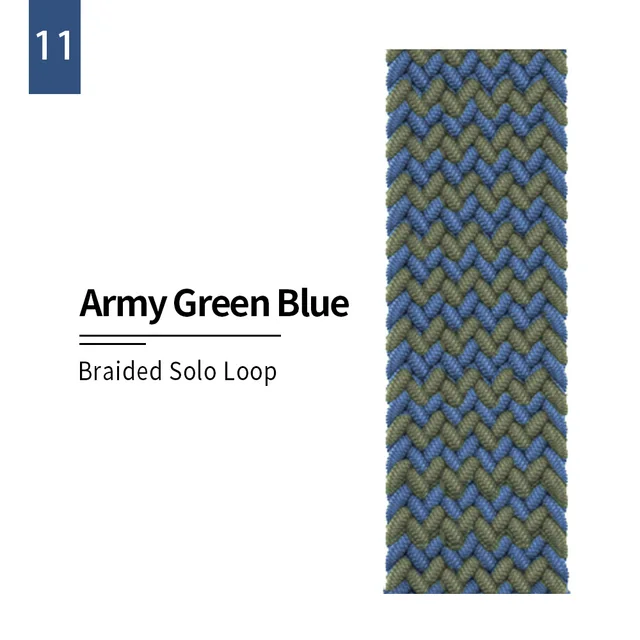 Braided Solo Loop strap for Apple watch band 44mm 40mm Elastic Wristband Bracelet on iwatch Se Series 7 6543 42mm 38mm 41mm 45mm 11 Green blue