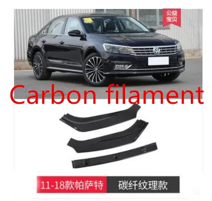 Подходит только для Volkswagen 11- Passat Передняя Лопата передняя губа Passat специальный размер корпуса бампера украшения - Цвет: 2011-2018   Passat