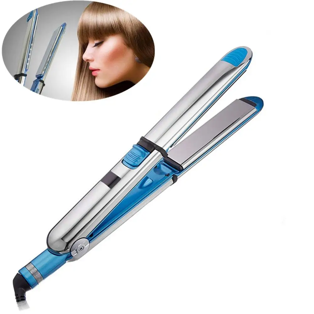 

2 in 1 Multifunctional Hair Straightener&Hair Curler LCD Digital Display Adjustable Temperature Hair Flat Iron Hair Curling Iron