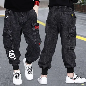 

Boys Jeans Spring Autumn Boys Jeans Baby Clothes Classic Pants Children Denim Clothing Boy Casual Bowboy Long Trousers 3-14Y