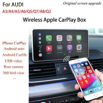 

Wireless Apple CarPlay Android Auto Module For Audi A5 B9 2017 MMI plus Mirror-link Siri Voice Multimedia Original Screen Update