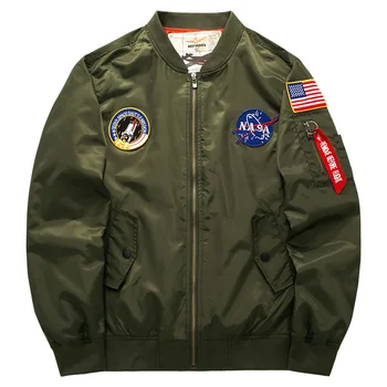 

Men's Wear Fat Man Leisure Li Collar Jacket Coat Air Force No. 1 Ma01 American Style Pilot Male Autumn Plus Hypertrophy Code