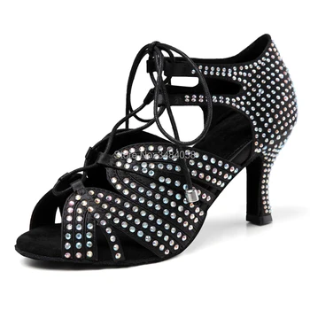 

Natasha Latin dance shoes diamond dance shoes adult ladies soft bottom high heels