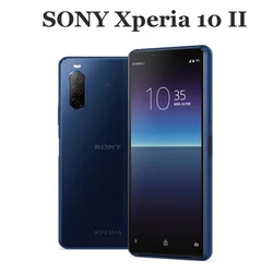 2020 Оригинал Sony Xperia 10 II 4G Мобильный телефон 6,0 дюйм4 Гб ОЗУ 128 Гб ПЗУ Восьмиядерный 3600 мАч NFC 12MP 21:9 Android10 новый смартфон