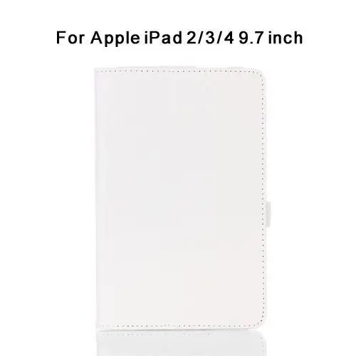 Стенд кожаный чехол для iPad Air 1 4 3 2/iPad Air 1 2 3 /i Pad 9,7/Pro 10,5 раза смарт кожаный чехол из ПУ кожи для iPad1 A1337 A1395 чехол - Цвет: For iPad 234-white