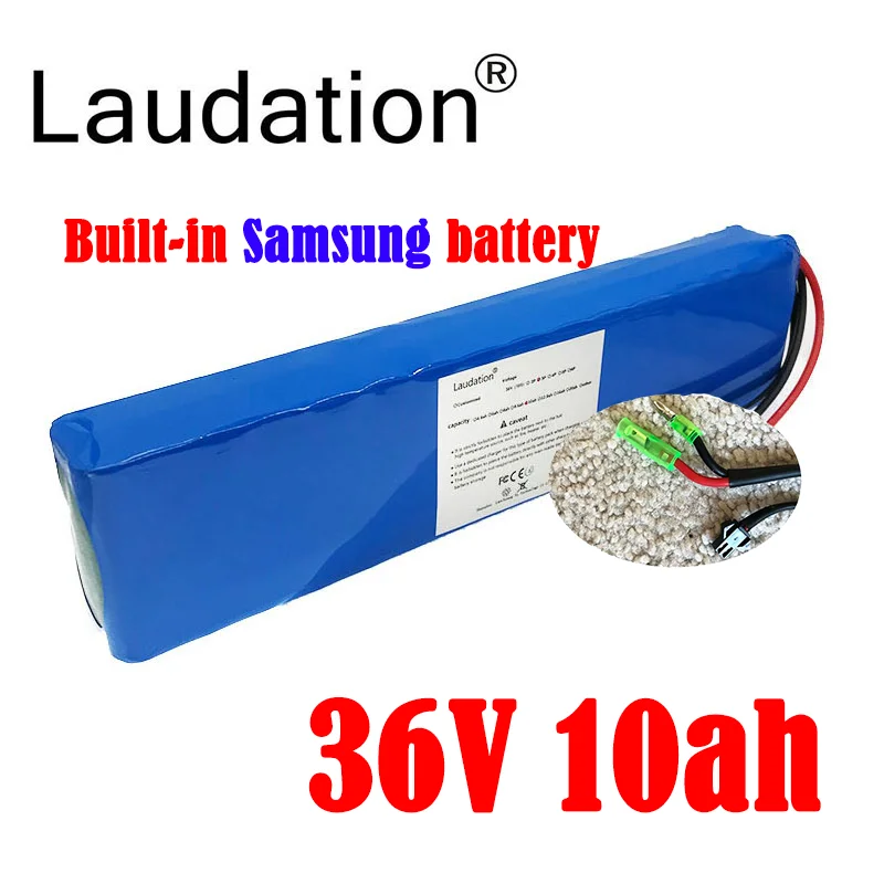 

Laudation 36V 10ah Lithium Battery High Quality Built-in Samsung Battery For Fiido D1 D2 With 15 A BMS Electric Bicycle, Scooter