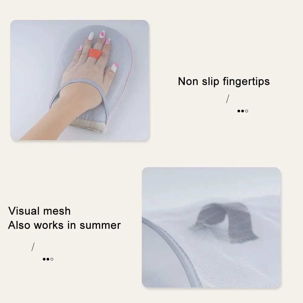 Handheld Ironing Board Steam Iron Glove Ironing Board Hand-Held Mini Ironing Pad Heat Resistant Glove Sleeve Holder Clothes Garment Steamer Portable Mitts