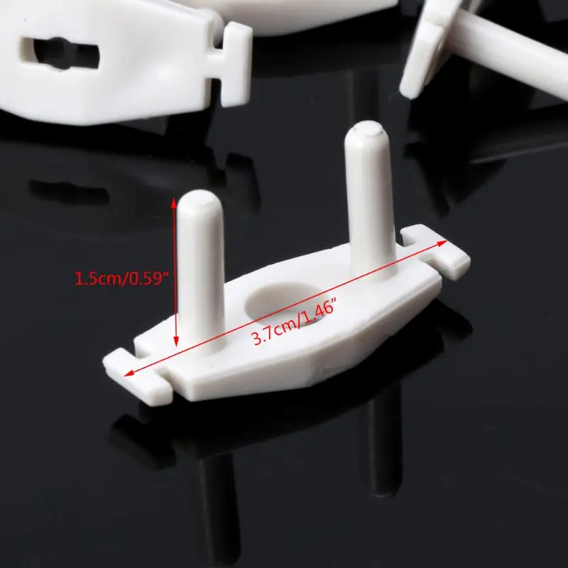 D7YD 10-pieces Power Socket Baby Child Safety for Protection Device Anti-shock Plug Protector White Color Socket Cover