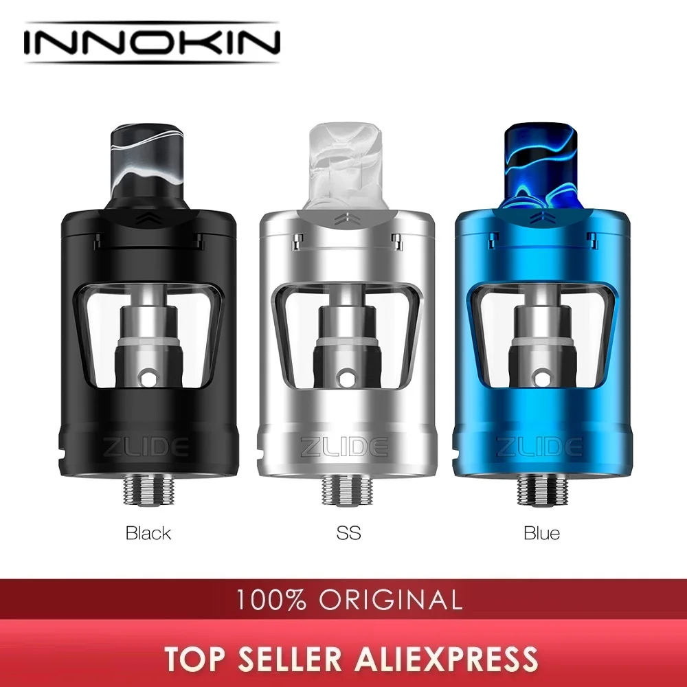 Резервуар INNOKIN Zlide, емкость 4 мл, диаметр 24 мм, с катушкой Innokin Z, бак INNOKIN Zlide, электронная сигарета против Innokin Zenith, бак