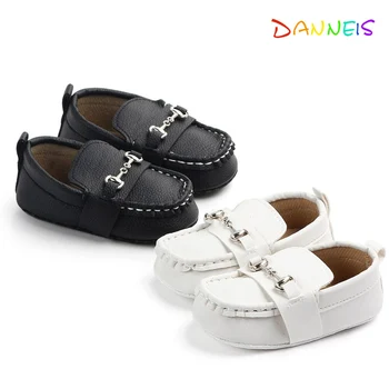 Classic Brand Soft Leather Baby Shoes Moccasins Fashion Infant Boys Girls Slip-on Peas Shoes 1