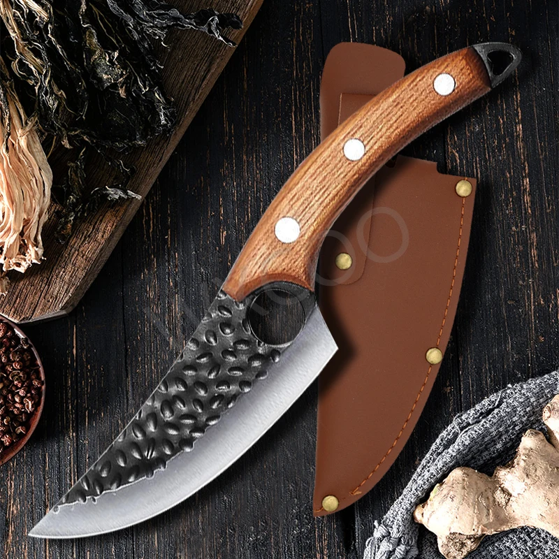 5.5 Inch Forged Kitchen Knives Stainless Steel 5CR15 Hunting Knife For Folding Device sets | Дом и сад