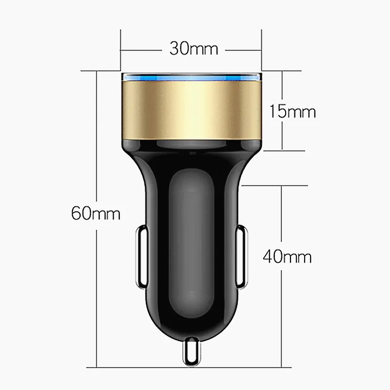 Автомобильное зарядное устройство с двумя USB портами 3 1 А шт.|Кабели адаптеры и