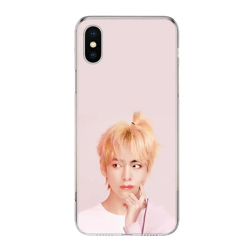 Kim V Taehyung чехол для телефона для iPhone 11 Pro 7 6X8 6S Plus XS MAX+ XR 5S SE 10 Ten Art TPU Coque Capa Shell - Color: TW033-3