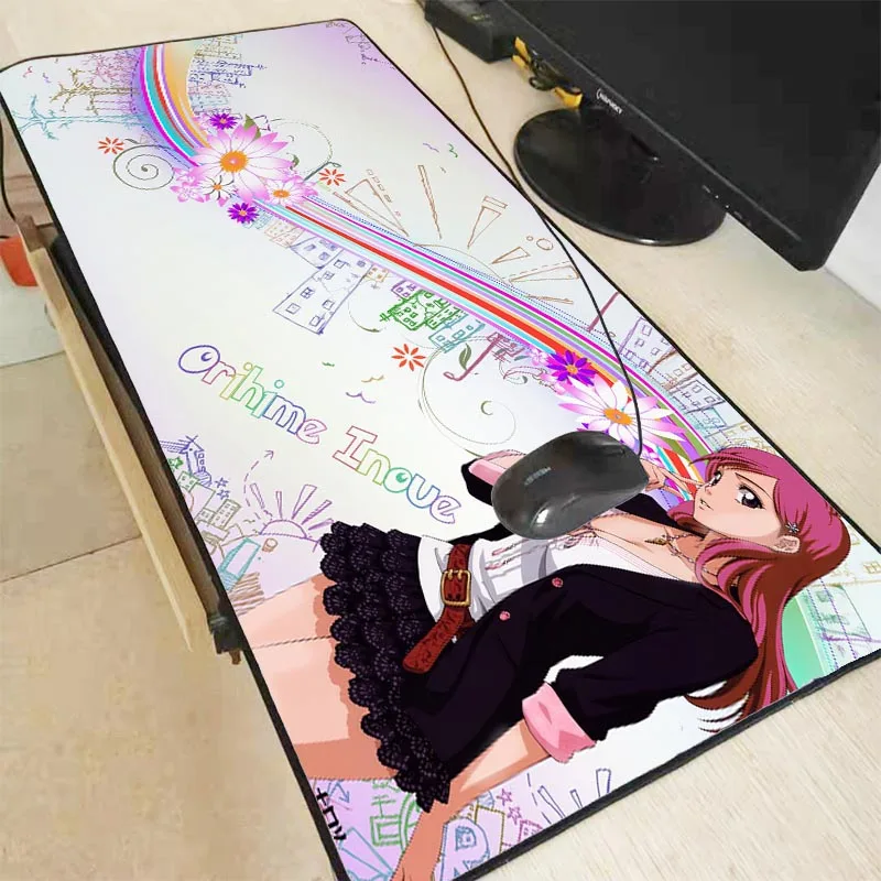 

XGZ Anime Bleach Gaming Mouse Pad Large Locking Edge Mouse Pad Gamer Big Mouse Mat Computer Mousepad Game Keyboard Desk Mat XXL
