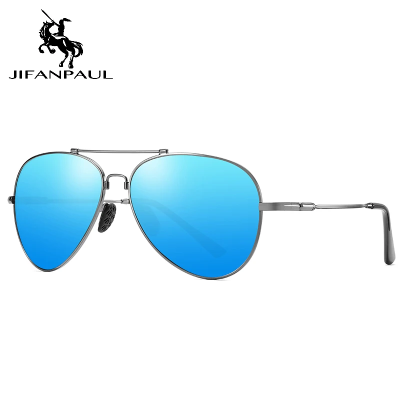 

JIFANPAUL New sunglasses male metal frame high quality men's sun polarized driving glasses Spring semicircle Frame free shipping