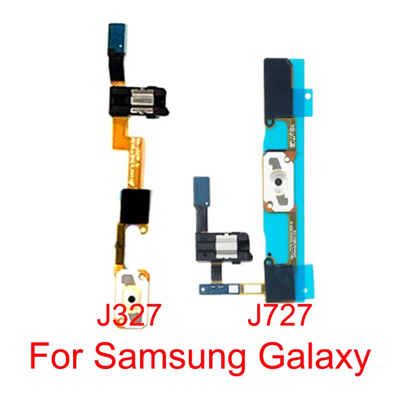 

10 PCS Return Home Button Sensor Key + Earphone Auto Jack Flex Cable For Samsung Galaxy J3 2017 J327 / J7 2017 J727 Parts