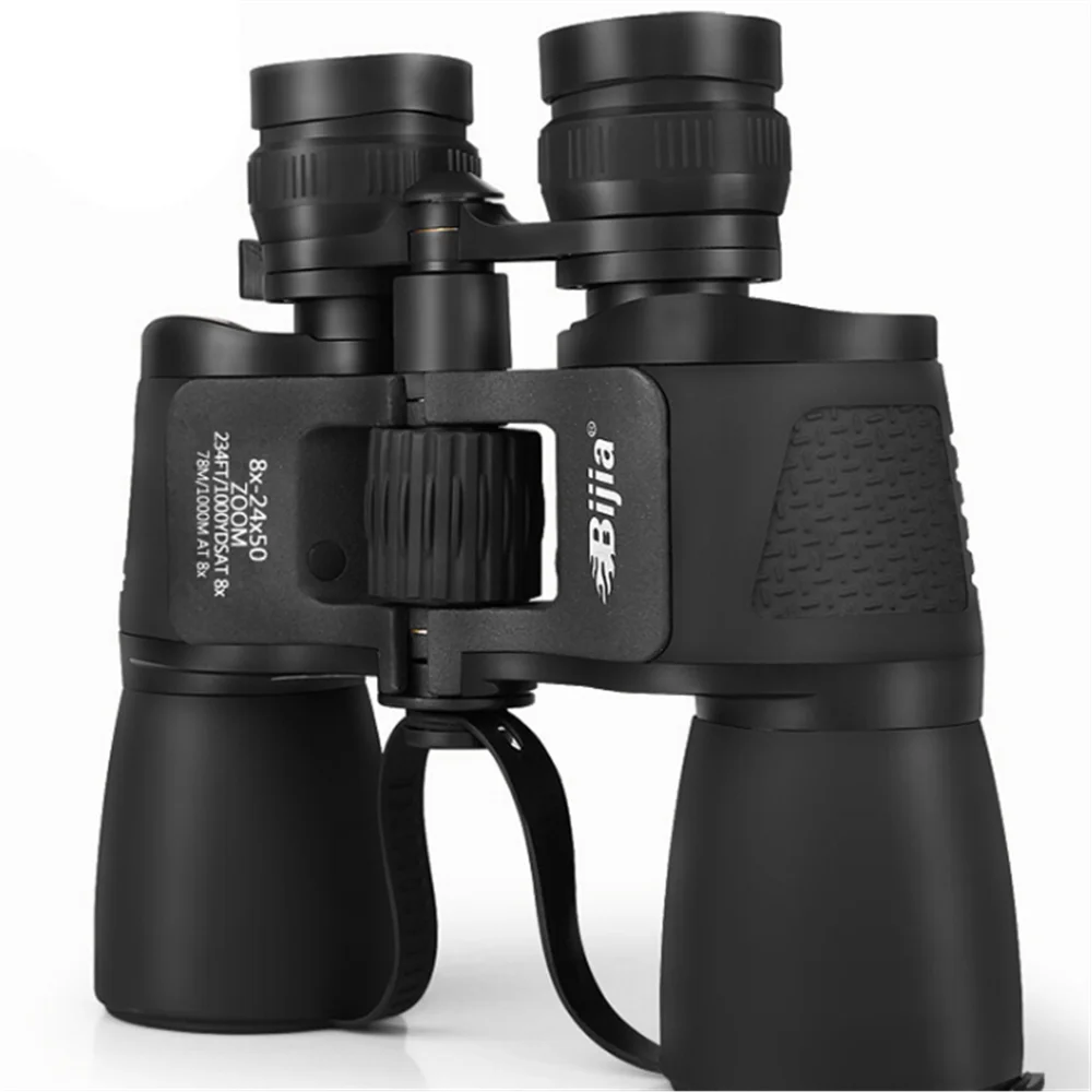 BIJIA 8-24x50 Product Zoom Double Binoculars Large Diameter Wide Angle High Power HD Telescope