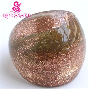 

RED SNAKE Brand Fashion Ring Handmade Murano Glass Multifarious Rings RSMG0000#31