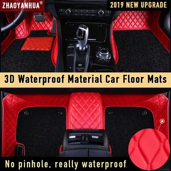 

Car Floor Mat for phaeton vw toyota-rav4-2006 nissan z51 corolla e160 Waterproof Car Accessories Leather Floor Mat Carpet Liner