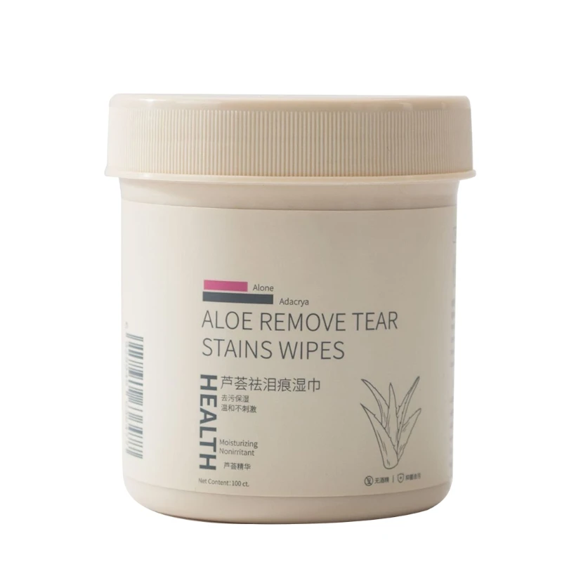 Toallitas húmedas para ojos de mascotas, toallitas de limpieza PARA QUITAR MANCHAS de perros, toallas de papel de aseo, envío directo, 100 Uds.