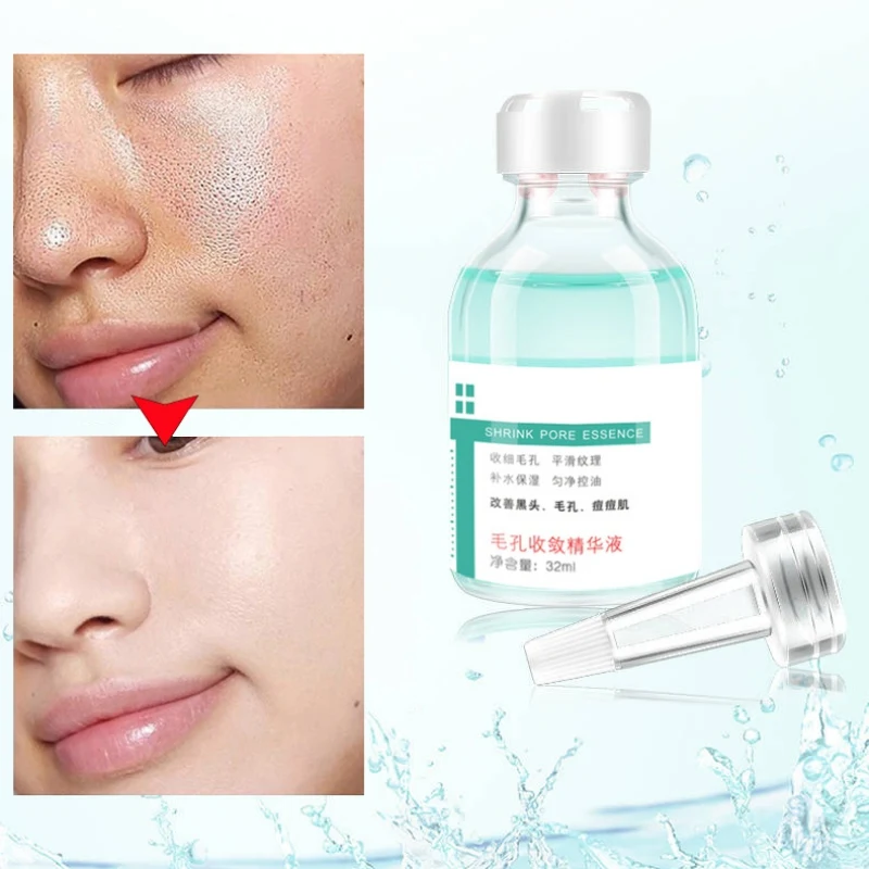 Pores Shrinking Essence Moisturizing Oil-Control Brighten Skin Color Pore Convergence Essence